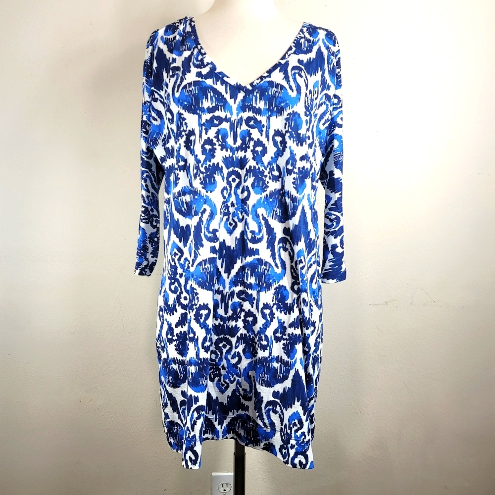 Lilly Pulitzer Cori Navy Beach Bathers Dres Sz S